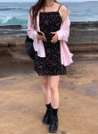 유어제이 [휴가룩] 카즈 플라워 미니 원피스 (2 color)
