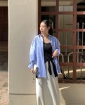 바이옌 [Nearby.n]포리브 스트라이프 셔츠