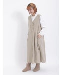 Samansa Mos2（サマンサ モスモス）の「ダブル釦ジレワンピース（ワンピース）」 - WEAR