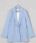 GANNI（ガニー）の「GANNI/ガニー DRAPEY MELANGE BLAZER / F8795_033 / ドレープメランジブレザー / リボン（その他アウター）... 