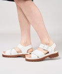 Clarks（クラークス）の「【ネット限定】 Orinoco Cross / オリノコクロス （オフホワイトレザー）（サンダル）」 - WEAR