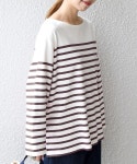 SHIPS any（シップス エニィ）の「SHIPS any:〈ウォッシャブル〉カラー ボーダー プルオーバー（Tシャツ/カットソー）」 - WEAR