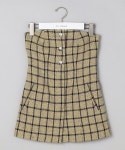 GANNI（ガニー）の「GANNI/ガニー Check Suiting Strapless top / チェックストラップレストップス / F7986（チューブトップ）... 