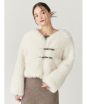 FRAY I.D（フレイアイディー）の「バックルショートファージャケット（ブルゾン）」 - WEAR
