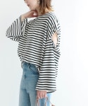 reca（レカ）の「ショルダースリットボーダーカットソー（Tシャツ/カットソー）」 - WEAR