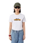 DIESEL（ディーゼル）の「レディース Tシャツ 半袖 クルーネック レギュラーフィット ロゴ（Tシャツ/カットソー）」 - WEAR