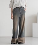 selle glant（セレグランテ）の「ROLL UP BAGGY DENIM PANTS/ロールアップバギーデニムパンツ（デニムパンツ）」 - WEAR