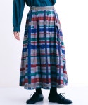 MERLOT（メルロー）の「神殿の柱チェック柄マキシスカート7067（スカート）」 - WEAR
