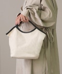 IAMUSE（アイアミューズ）の「PUパイピングキャンバスハンドバッグ S0780【IAMUSE】（ハンドバッグ）」 - WEAR