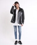 RNA（アールエヌエー）の「J2029 ＰＵレザーテーラードジャケット（テーラードジャケット）」 - WEAR