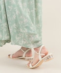 RANDA（ランダ）の「クリアヒールスクエアトゥサンダル（サンダル）」 - WEAR