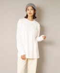 HANES（ヘインズ）の「【HANES/ヘインズ】ＢＥＥＦＹ　Ｌ／Ｓ　ＰＯＣＫ－ＴＥＥ　Ｈ５１９６ 　ビーフィー　ポケット付き　ロンT... 