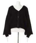INGNI（イング）の「モヘアタッチ畦ショートニットカーディガン（カーディガン/ボレロ）」 - WEAR