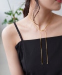 IAMUSE（アイアミューズ）の「【IAMUSE】金属アレルギー対応 スネークチェーンチョーカー2WAYネックレス S0747（ネックレス）... 