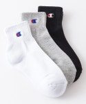 Champion（チャンピオン）の「【CHAMPION/チャンピオン】キッズ　ショート丈　ソックス　3P　アソート CBSCY302　3足組　C... 