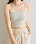 mystic（ミスティック）の「【新色追加/ブルー】パット付きラメショートキャミ（キャミソール）」 - WEAR