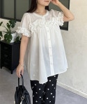 prose verse（プロズヴェール）の「フリルＡラインブラウス（シャツ/ブラウス）」 - WEAR