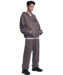 NOMANUAL（NOMANUAL）の「【NOMANUAL/ノーマニュアル】OVERDYED HOODED ZIP-UP/フーディ オーバーサイズ ジップアップ パーカー... 