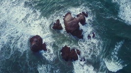Free Images : ocean, heavy waves, windy waves, wind, rocks, aerial, white, caps, island, water, sky, wet, sea, wave, rock, fun... 