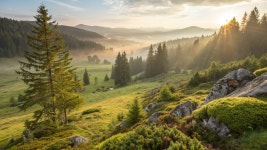 자연미, 일광, 탐구, 영감, 자유, 숲 경로, 야외 생활, 휴가, 산악... 경사, 목장, 온화한 넓은 잎과 혼합 숲, 알프스 산맥, 오래된... 