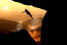 Free Images : climber, courage, cliff, sunlight, woman, silhouette, sun, fearless, dusk, fog, height, morning, grunge, adventure... 