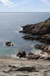 Free Images : beach, sea, rock, ocean, horizon, winter, cloud, sky, shore, tide, cliff, cove, inlet, calm, bay, terrain, body of... 