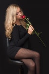 Free Images : man, person, woman, dark, leg, singer, rose, model, clothing, black, lady, blonde, mouth, long hair, singing... 