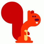 Squirrel Laughs Sticker - The Loveable Zoo Squirrel Red - Discover & Share GIFs