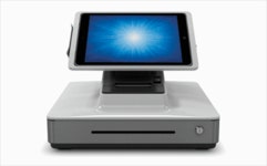 Elo E475092 PayPoint Plus POS System for 9.7 iPads with Barcode Scanner, Receipt Printer, Cash Drawer, MSR & Customer Facing... 