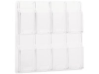 Safco Reveal Clear Literature Displays, 8 Compartments, 20-5/8w x 2d x 20-1/2h, Clear - Newegg.ca Safco Reveal Clear Literature... 