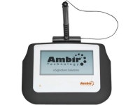 Ambir ImageSign Pro 110 Electronic Signature Capture Pad, 4 x 2 Backlit Display, 320 x 160, 104 dpi, Built-in AES Encryption... 