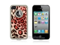 DreamWireless IP-CHIP4PKLE-PVC-R iPhone 4S & iPhone 4 Compatible Chrome Case - Pink Leopard Pvc-Rear Case-Only - Newegg.ca... 