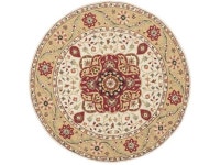 Safavieh EZC757F-6R 6 x 6 ft. Easy Care Hand Hooked Round Area Rug, Creme & Red - Newegg.com Safavieh EZC757F-6R 6 x 6 ft. Easy... 
