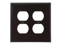 Leviton 000-80716-000 4.56 x 4.5 in. 2 Gang Duplex Standard Wall Plate, Brown - Newegg.ca