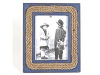 Hi-Line Gift WDD-012 Wooden Photo Frame With Rope Insert - 9 x 11 - Navy - Newegg.com