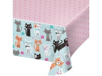 Club Pack of 12 Pink and Blue Kitten Print Dotted Themed Decorative Table Cover 102 - Newegg.com Club Pack of 12 Pink and Blue... 