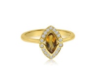 14K Yellow Gold Marquis Citrine and Diamond Ring (Size 8) - Newegg.com 14K Yellow Gold Marquis Citrine and Diamond Ring &#40;Size... 