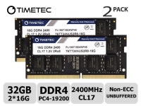 Timetec Hynix IC 32GB KIT (2x16GB) DDR4 2400MHz PC4-19200 Non... DDR4 2400MHz PC4-19200 Non ECC Unbuffered 1.2V CL17 2Rx8 Dual... 