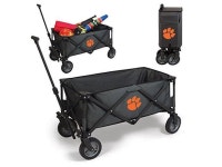 Picnic Time 739-00-679-104-0 Clemson University Tigers Digital Print Adventure Wagon Folding Portable Tailgate, Dark Grey & Black... 