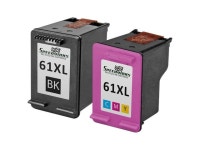 Speedy Inks - 2PK Compatible replacement for HP 61XL CH563WN CH564WN HY Ink Cartridge Set: 1 Black & 1 Color for use in HP 1000... 