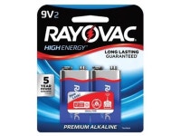 Spectrum-Rayovac 550012 9V Alkaline Batteries - Pack of 2 - Newegg.ca
