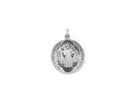 Sterling Silver 18.5mm St. Benedict Medal - Newegg.com