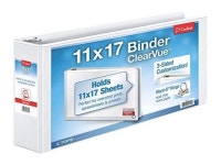 Cardinal 11-Inch x 17-Inch ClearVue Slant-D Ring Binder, 3-Inch, White (22142V3) - Newegg.com Cardinal 11-Inch x 17-Inch ClearVue... 