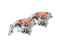 Magace 5L-1*2 Single Basin Two Set Stainless Steel Round Buffet Stove - Newegg.com Magace 5L-1&#42;2 Single Basin Two Set... 