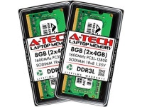 com A-Tech 8GB Kit &#40;2 x 4GB&#41; DDR3L 1600 MHz &#40;PC3L-12800&#41; 204-Pin SODIMM 1Rx8 1.35V Laptop Memory RAM - Newegg.com