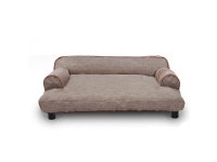 Dual-use Pet Sofa with built-in elevated platform base, Machine Wash & Dryer Friendly, removable cloth cover - Multiple Colors... 