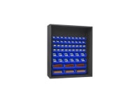 Durham 5019-54-5295 60 in. 12 Guage Enclosed Shelving with 54 Blue Hook on Bins, Gray - Newegg.com