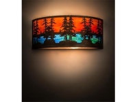 Meyda 171107 30 in. Tall Pines Wall Sconce, Antique Copper & Oa Blue & Green - Newegg.ca Meyda 171107 30 in. Tall Pines Wall... 