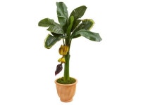 Nearly Natural 5796 3 ft. Banana Artificial Tree in Terracotta Planter - Newegg.ca