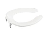 KOHLER K-4670-CA-0 Lustra Elongated Open-front Toilet Seat with Check Hinge and Antimicrobial Agent - Newegg.com